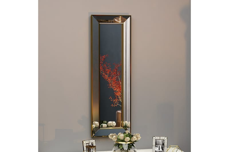 Selenel Spegel 90 cm Rund - Guld - Väggspegel - Hallspegel