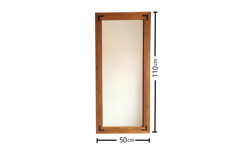 Shakeil Dekorationsspegel 50 cm - Valnöt - Inredning - Speglar - Väggspegel