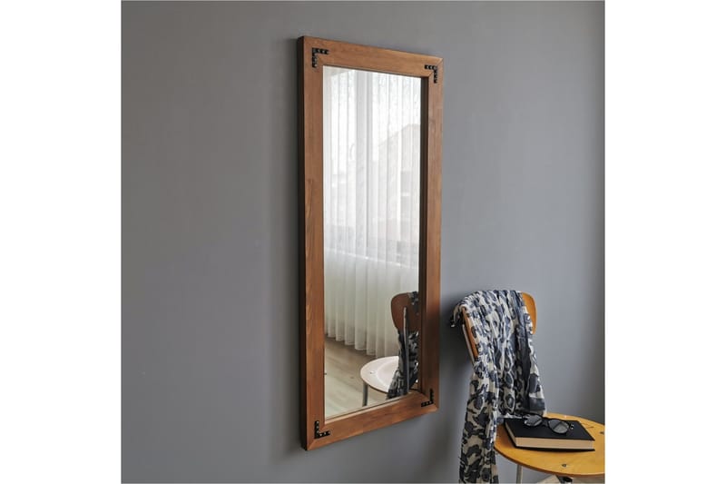 Shakeil Dekorationsspegel 50 cm - Valnöt - Inredning - Speglar - Väggspegel