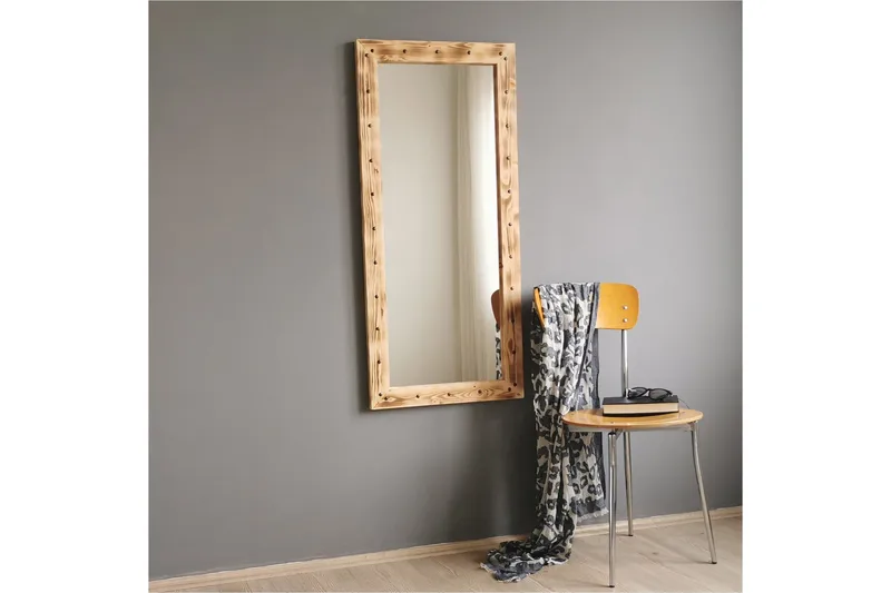 Sheritha Dekorationsspegel 50 cm - Valnöt - Inredning - Speglar - Väggspegel