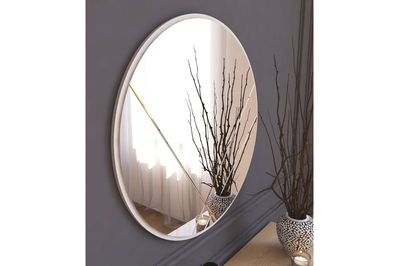 Smooth Spegel 60 cm Rund - Vit - Inredning - Speglar - Väggspegel