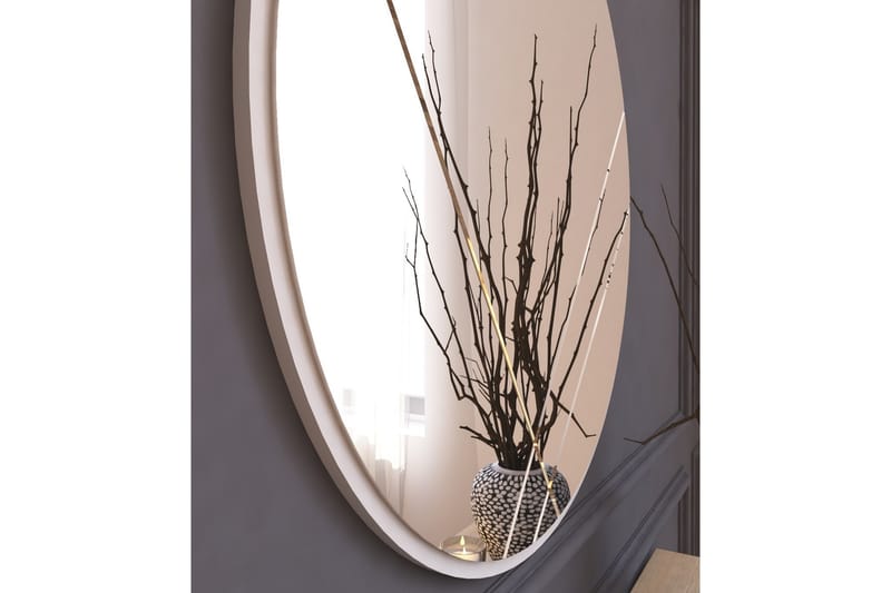 Smooth Spegel 60 cm Rund - Vit - Inredning - Speglar - Väggspegel