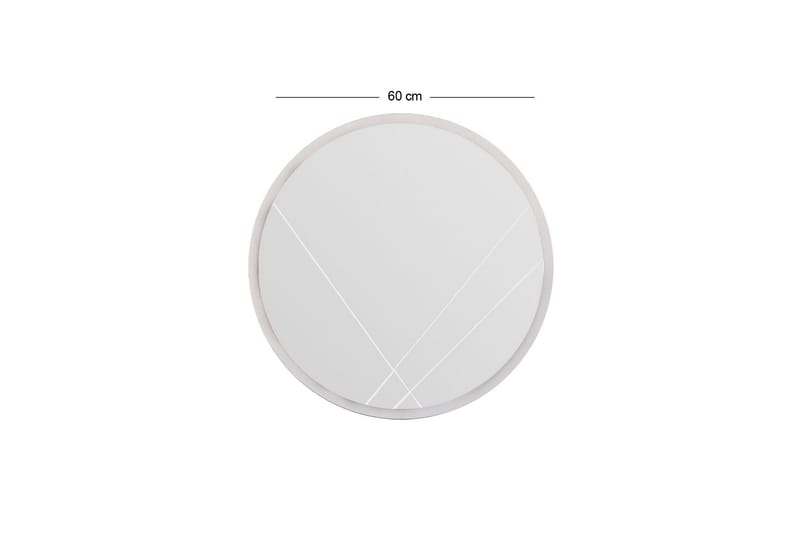 Smooth Spegel 60 cm Rund - Vit - Inredning - Speglar - Väggspegel