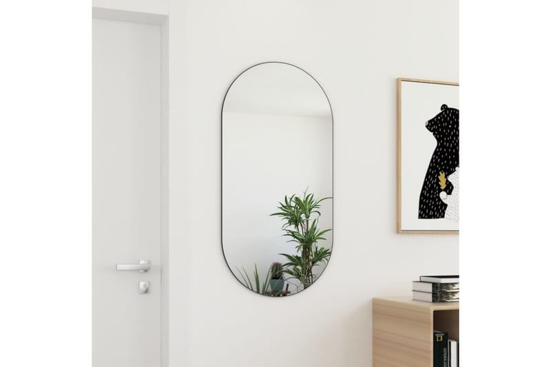 Spegel 100x50 cm glas - Vit - Inredning - Speglar - Väggspegel