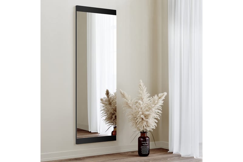 Spegel 40x120 cm - Svart - Väggspegel - Hallspegel