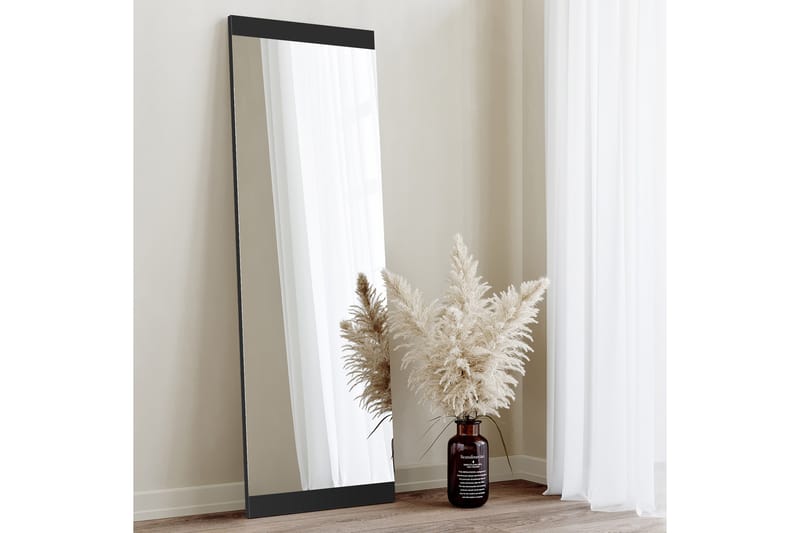 Spegel 40x120 cm - Svart - Väggspegel - Hallspegel