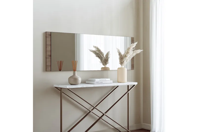 Spegel 40x120 cm, Valnöt