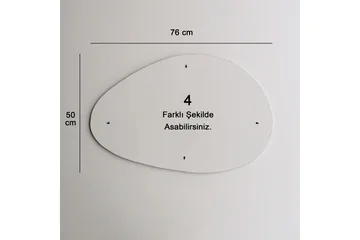 Spegel 50x76 cm - Svart - Inredning - Speglar - Väggspegel