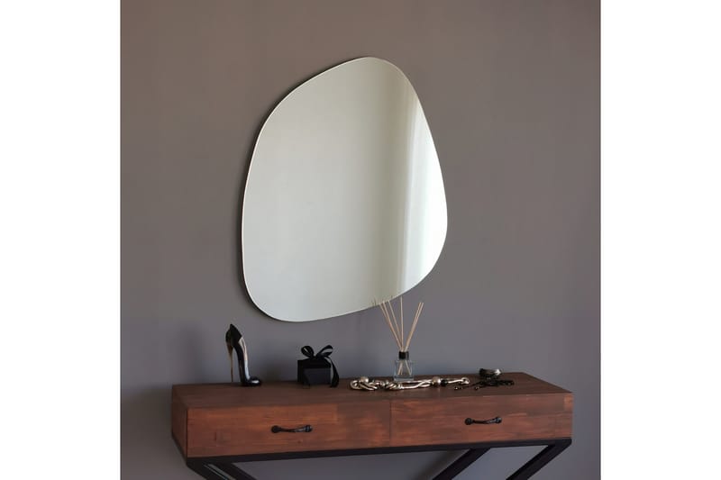 Spegel 58x75 cm - Svart - Väggspegel - Hallspegel