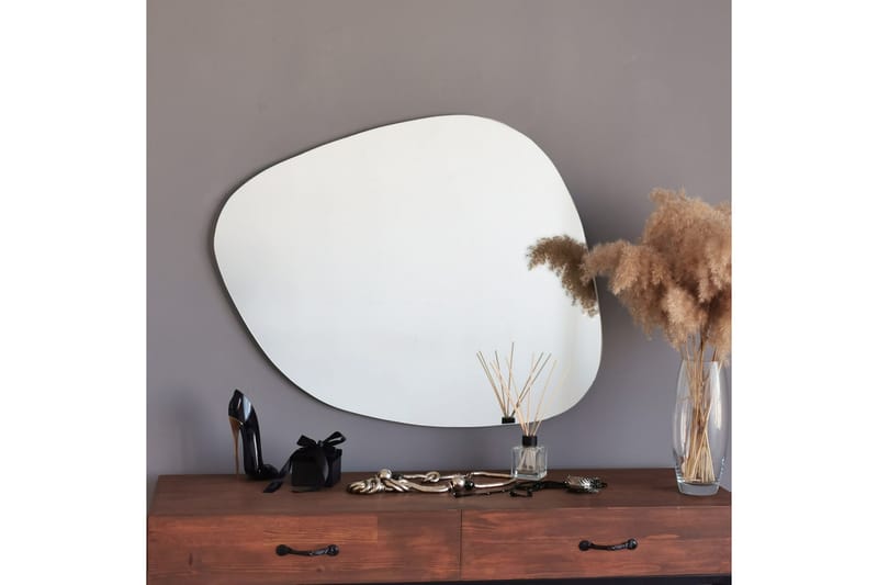 Spegel 58x75 cm - Svart - Väggspegel - Hallspegel