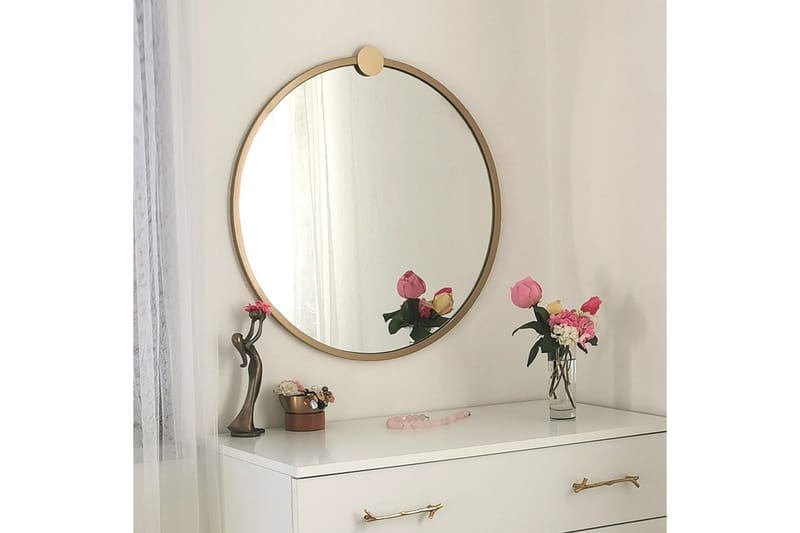 Spegel 60x60 cm - Guld - Inredning - Speglar - Väggspegel