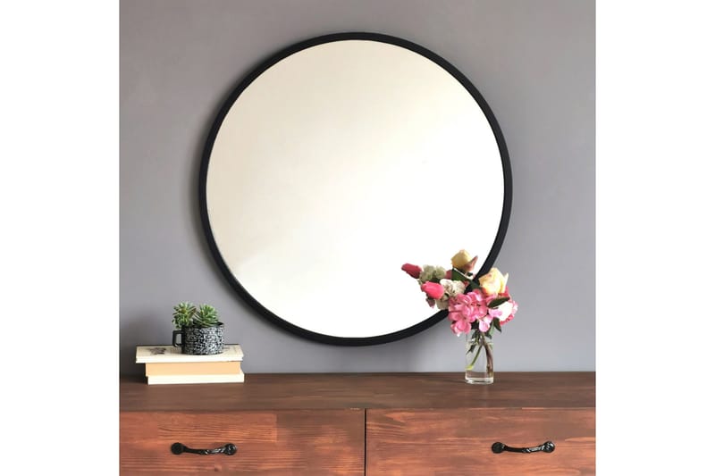 Spegel 60x60 cm - Metall/Svart - Inredning - Speglar - Väggspegel