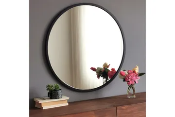 Spegel 60x60 cm - Metall/Svart - Inredning - Speglar - Väggspegel