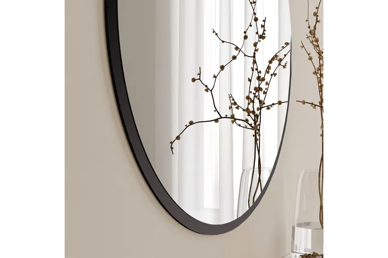 Spegel 60x60 cm - Svart - Inredning - Speglar - Väggspegel