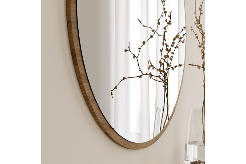 Spegel 60x60 cm - Valnöt - Inredning - Speglar - Väggspegel