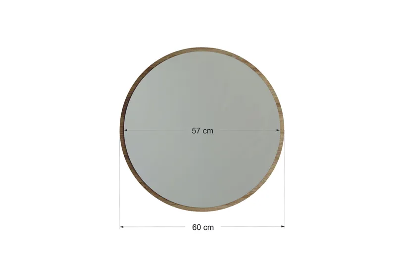 Spegel 60x60 cm - Valnöt - Inredning - Speglar - Väggspegel