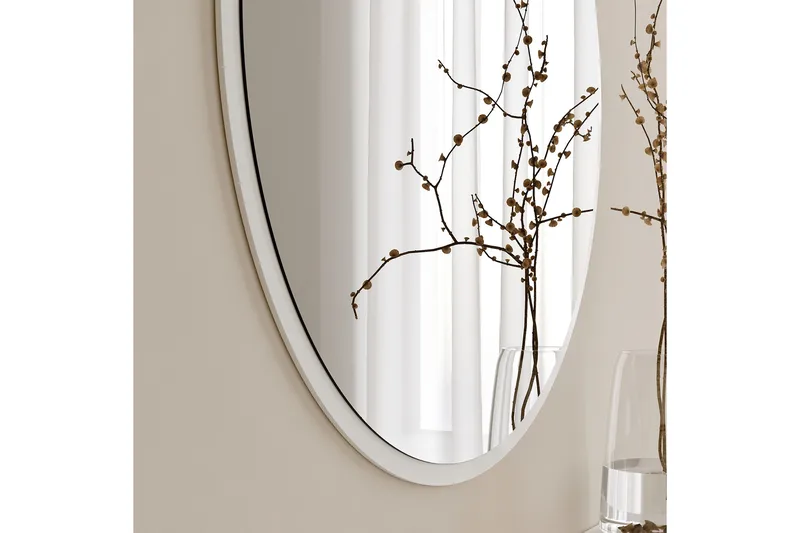 Spegel 60x60 cm - Vit - Inredning - Speglar - Väggspegel