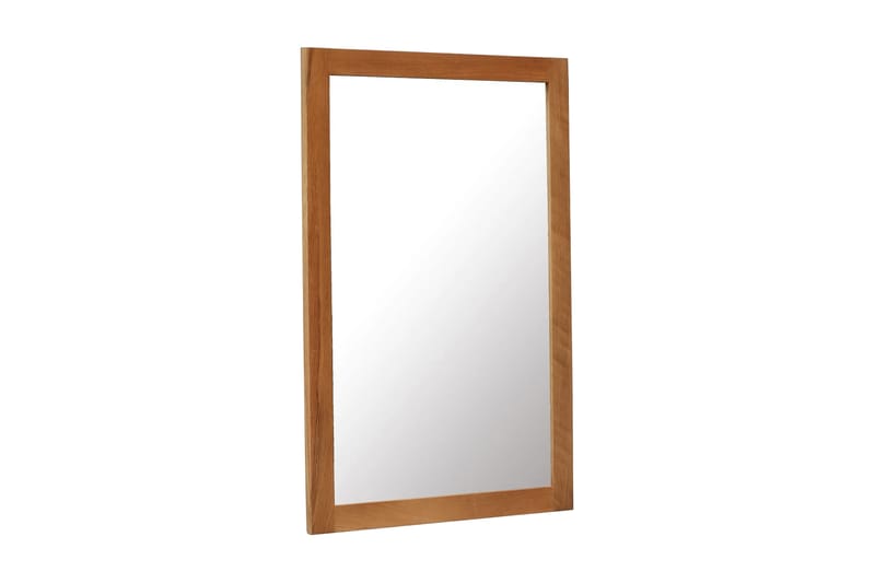 Spegel 60x90 cm massiv ek - Brun - Väggspegel - Hallspegel