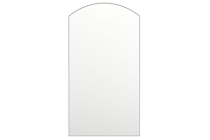 Spegel 90x45 cm glas - Vit - Väggspegel - Hallspegel
