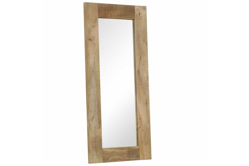 Spegel i massivt mangoträ 50x110 cm - Brun - Inredning - Speglar - Väggspegel