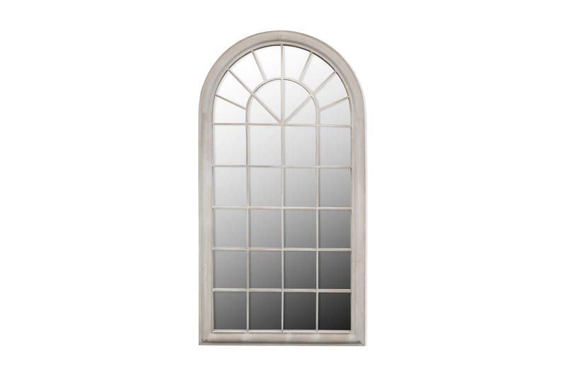 Spegel med lantlig design inom-/utomhus 60x116 cm - Vit - Inredning - Speglar - Väggspegel