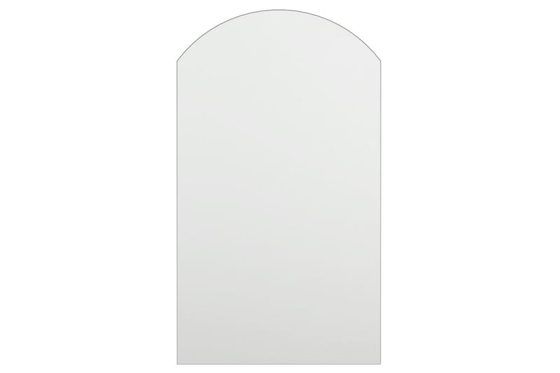 Spegel med LED-lampor 70x40 cm glas valvformad (335864+32608 - Silver - Inredning - Speglar - Väggspegel