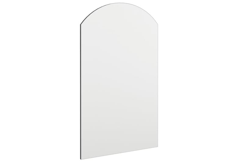 Spegel med LED-lampor 70x40 cm glas valvformad (335864+32608 - Silver - Inredning - Speglar - Väggspegel