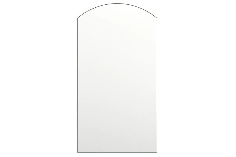 Spegel med LED-lampor 90x45 cm glas valvformad (335864+32608 - Silver - Inredning - Speglar - Väggspegel