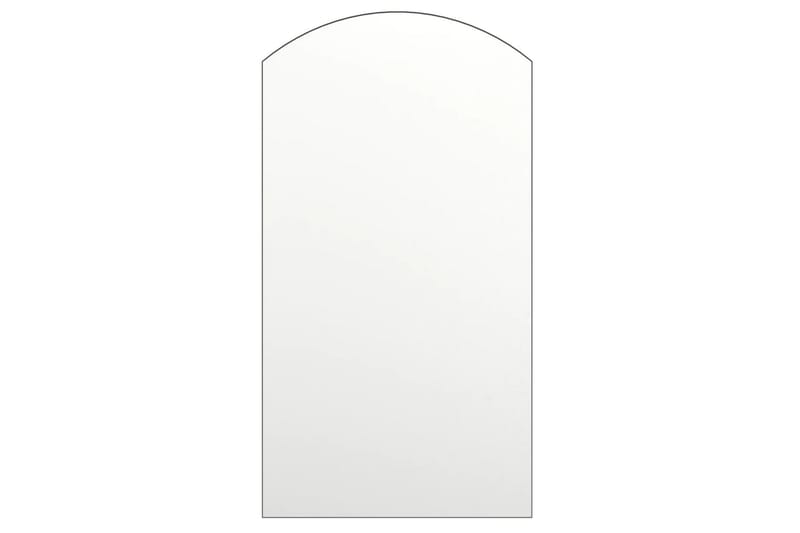 Spegel med LED-lampor 90x45 cm glas valvformad (335864+32608 - Silver - Väggspegel - Hallspegel