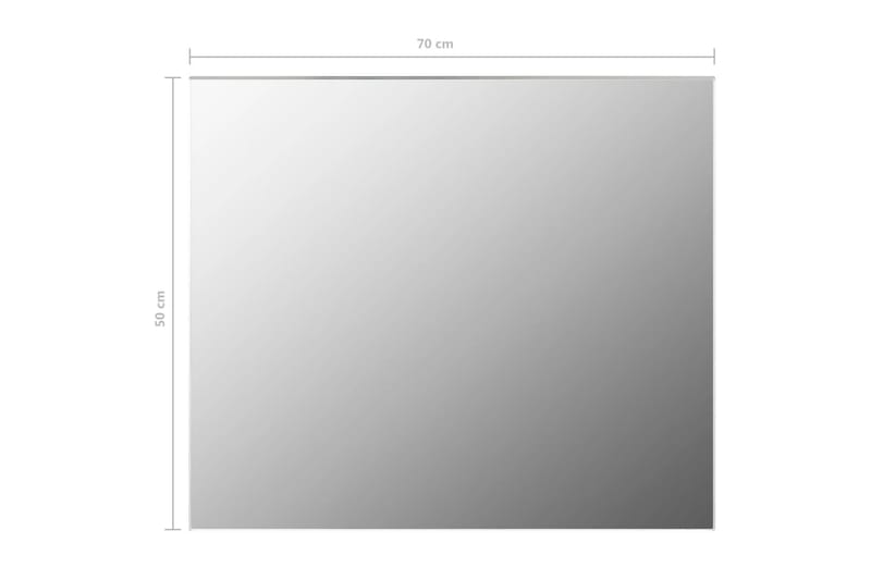 Spegel utan ram 70x50 cm glas - Silver - Inredning - Speglar - Väggspegel