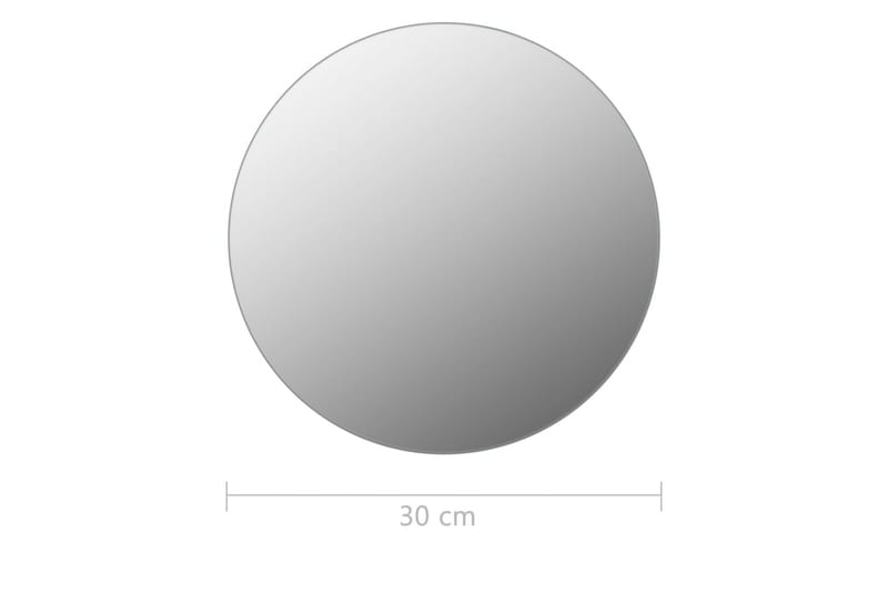 Spegel utan ram rund 30 cm glas - Silver - Inredning - Speglar - Väggspegel