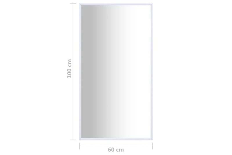 Spegel vit 100x60 cm - Vit - Inredning - Speglar - Väggspegel