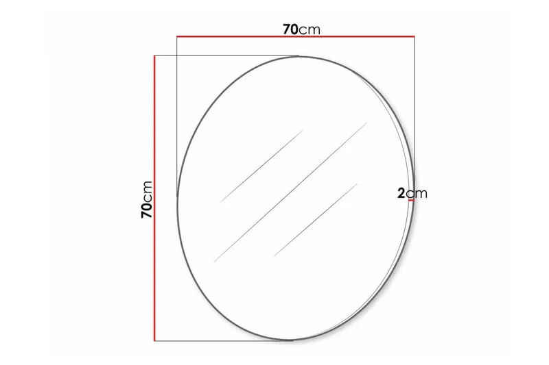 Staffin Vägghängd Spegel - Svart - Inredning - Speglar - Väggspegel