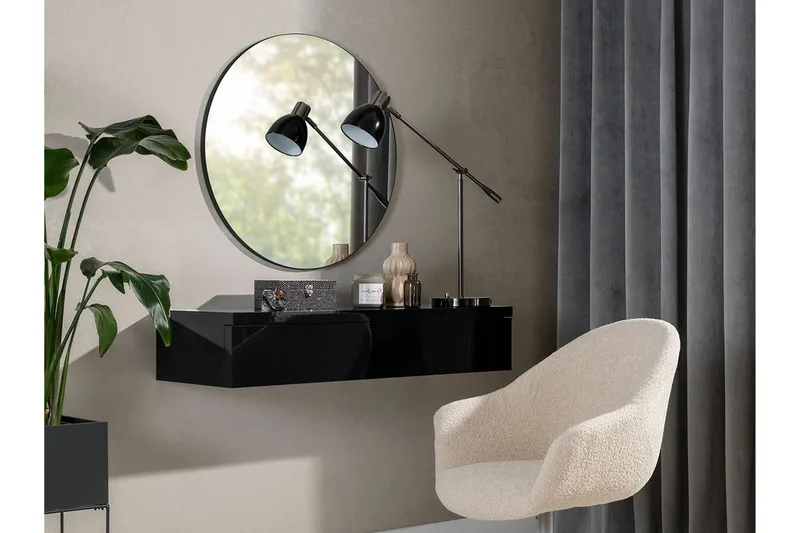 Staffin Vägghängd Spegel - Svart - Inredning - Speglar - Väggspegel