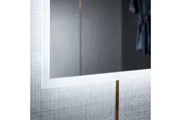 Stor spegel med Belysning och anti-fog-funktion 80x140cm Sil - Lyfco - Inredning - Speglar - Väggspegel