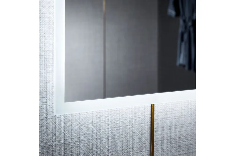 Stor spegel med Belysning och anti-fog-funktion 80x140cm Sil - Lyfco - Inredning - Speglar - Väggspegel