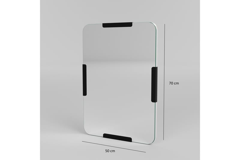 Taharoa Spegel 50 cm Rektangulär - Svart - Inredning - Speglar - Väggspegel