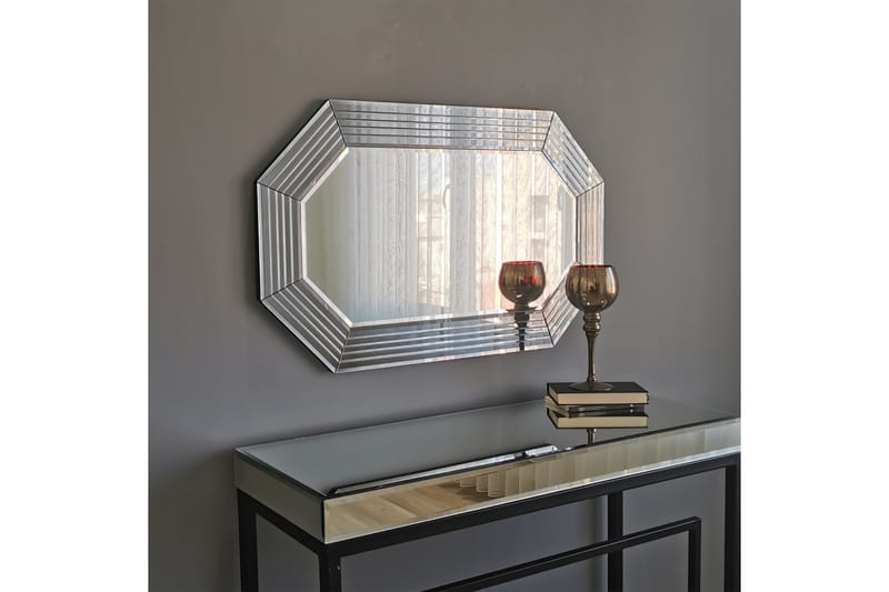 Tajima Dekorationsspegel 60 cm - Silver - Väggspegel - Hallspegel