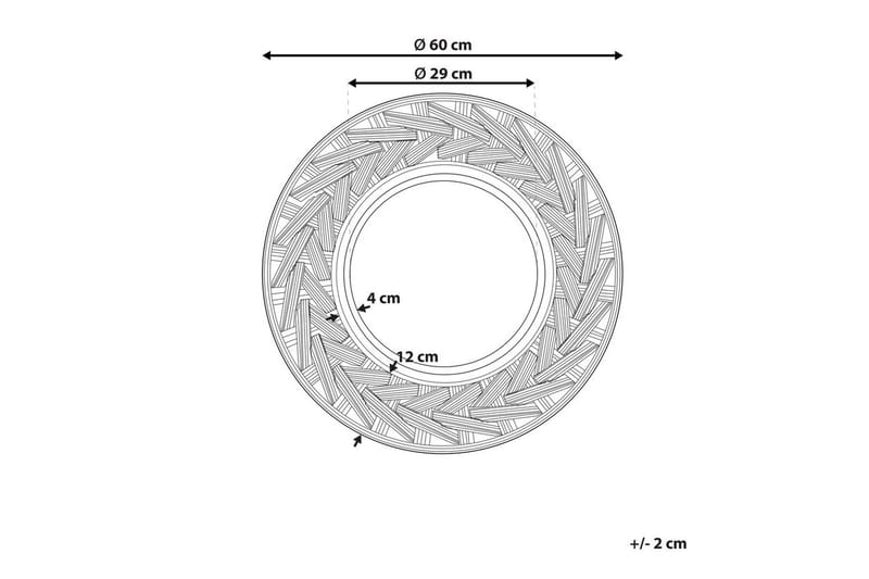 Väggspegel Tierga - Inredning - Speglar - Väggspegel