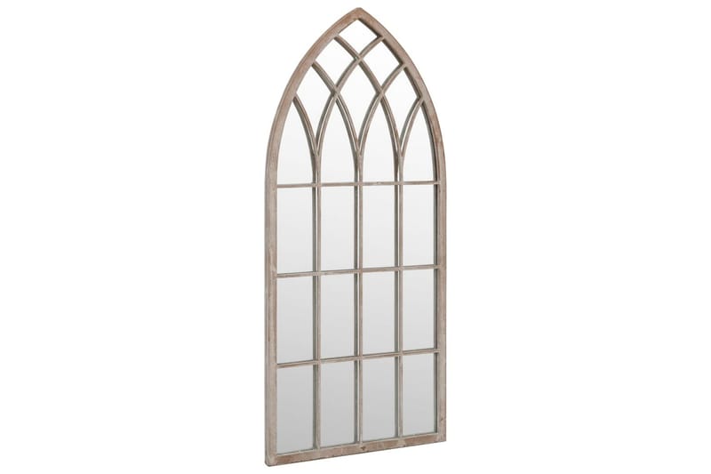 Trädgårdsspegel sand 70x30 cm järn för utomhusbruk - Kräm - Inredning - Speglar - Väggspegel