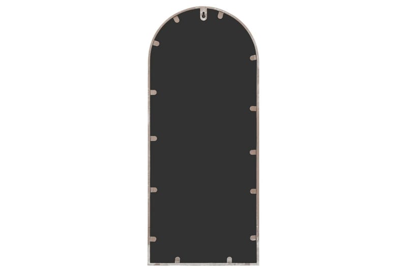 Trädgårdsspegel sandfärgad 100x45 cm järn för utomhusbruk - Kräm - Inredning - Speglar - Väggspegel