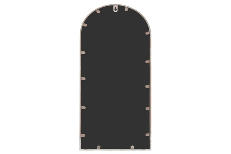 Trädgårdsspegel sandfärgad 70x30 cm järn för utomhusbruk - Kräm - Inredning - Speglar - Väggspegel
