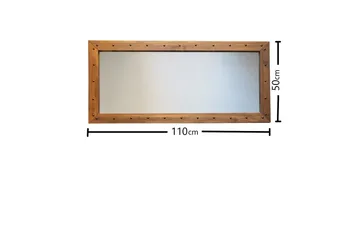 Trekell Dekorationsspegel 110 cm - Valnöt - Inredning - Speglar - Väggspegel