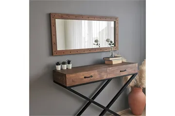Trekell Dekorationsspegel 110 cm - Valnöt - Inredning - Speglar - Väggspegel