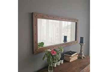 Trekell Dekorationsspegel 110 cm - Valnöt - Inredning - Speglar - Väggspegel