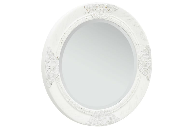 Väggspegel barockstil 50 cm vit - Vit - Inredning - Speglar - Väggspegel