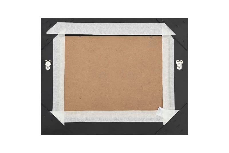 Väggspegel barockstil 50x40 cm svart - Svart - Inredning - Speglar - Väggspegel