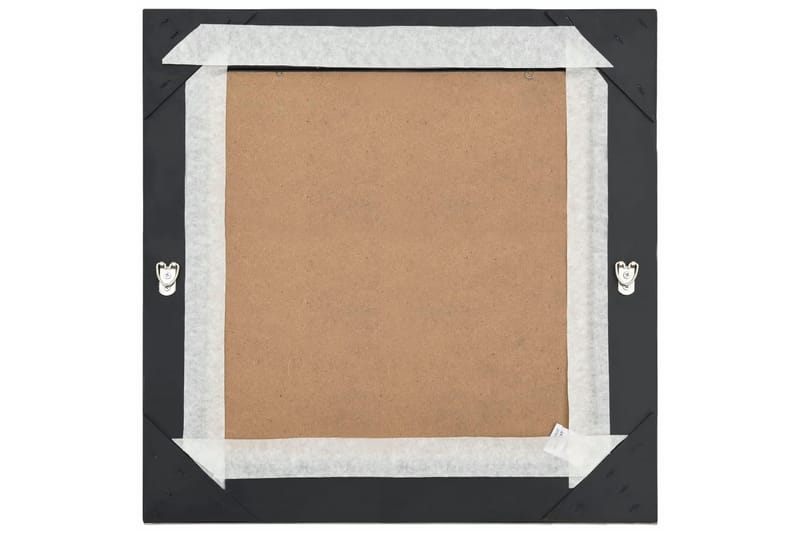 Väggspegel barockstil 50x50 cm svart - Svart - Inredning - Speglar - Väggspegel