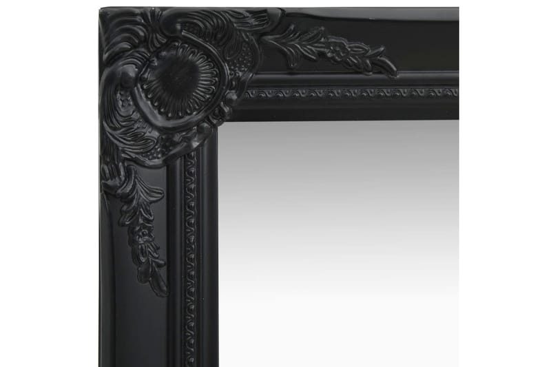Väggspegel barockstil 50x50 cm svart - Svart - Inredning - Speglar - Väggspegel