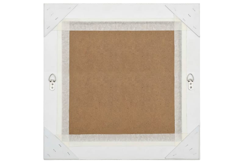 Väggspegel barockstil 50x50 cm vit - Vit - Inredning - Speglar - Väggspegel